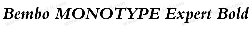 Bembo MONOTYPE Expert Bold OsF字体转换